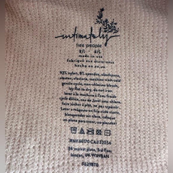 NWOT Free People - Tan Bandeau Top - Picture 2 of 2